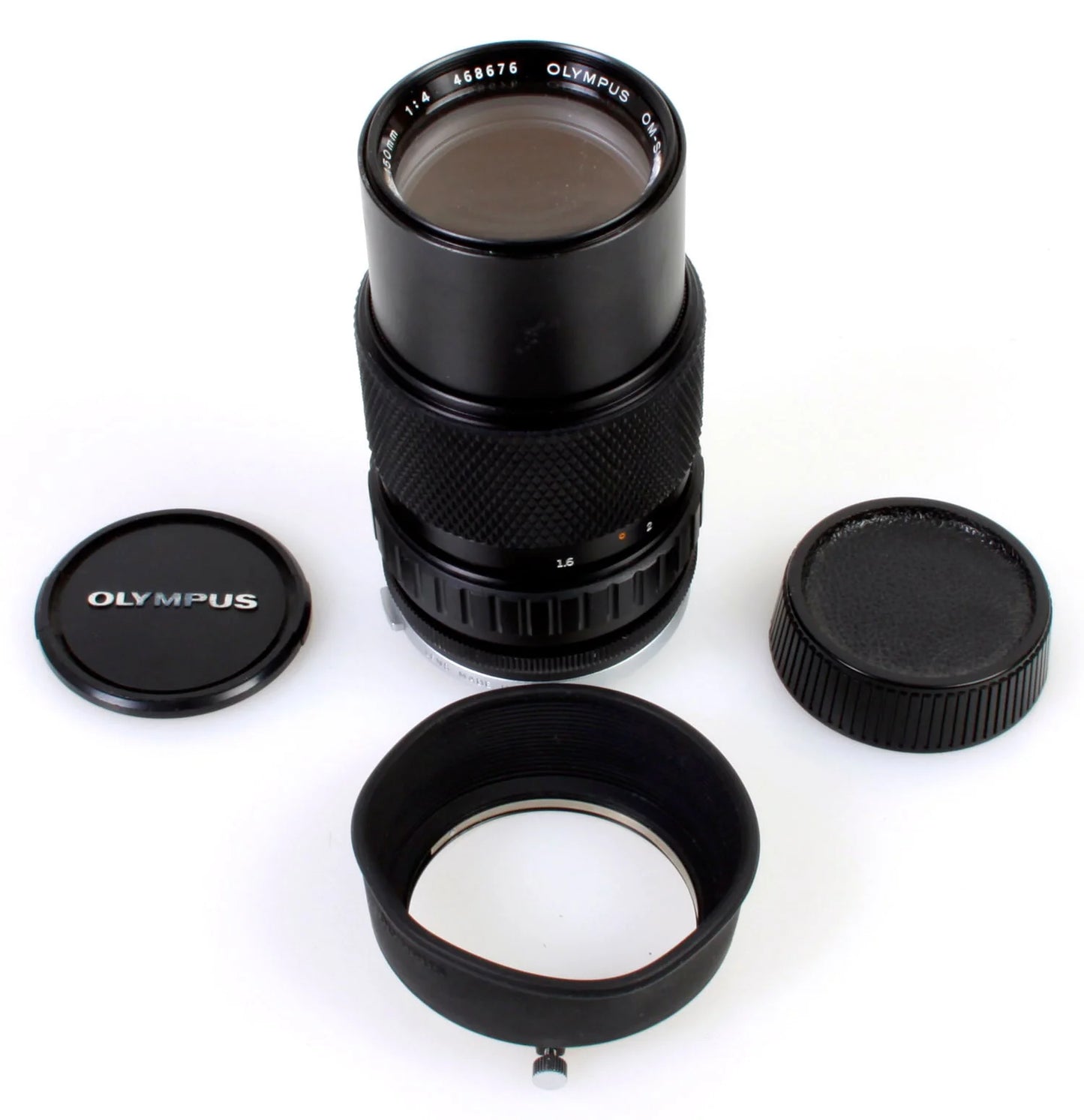 Olympus Film Camera Auto Zoom Telephoto 75-150mm Lens w/ Caps & Hood