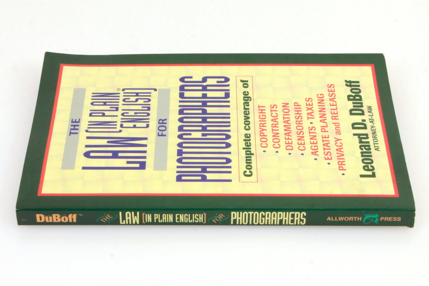 The Law (In Plain English) for Photographers by DuBoff, Leonard D.
