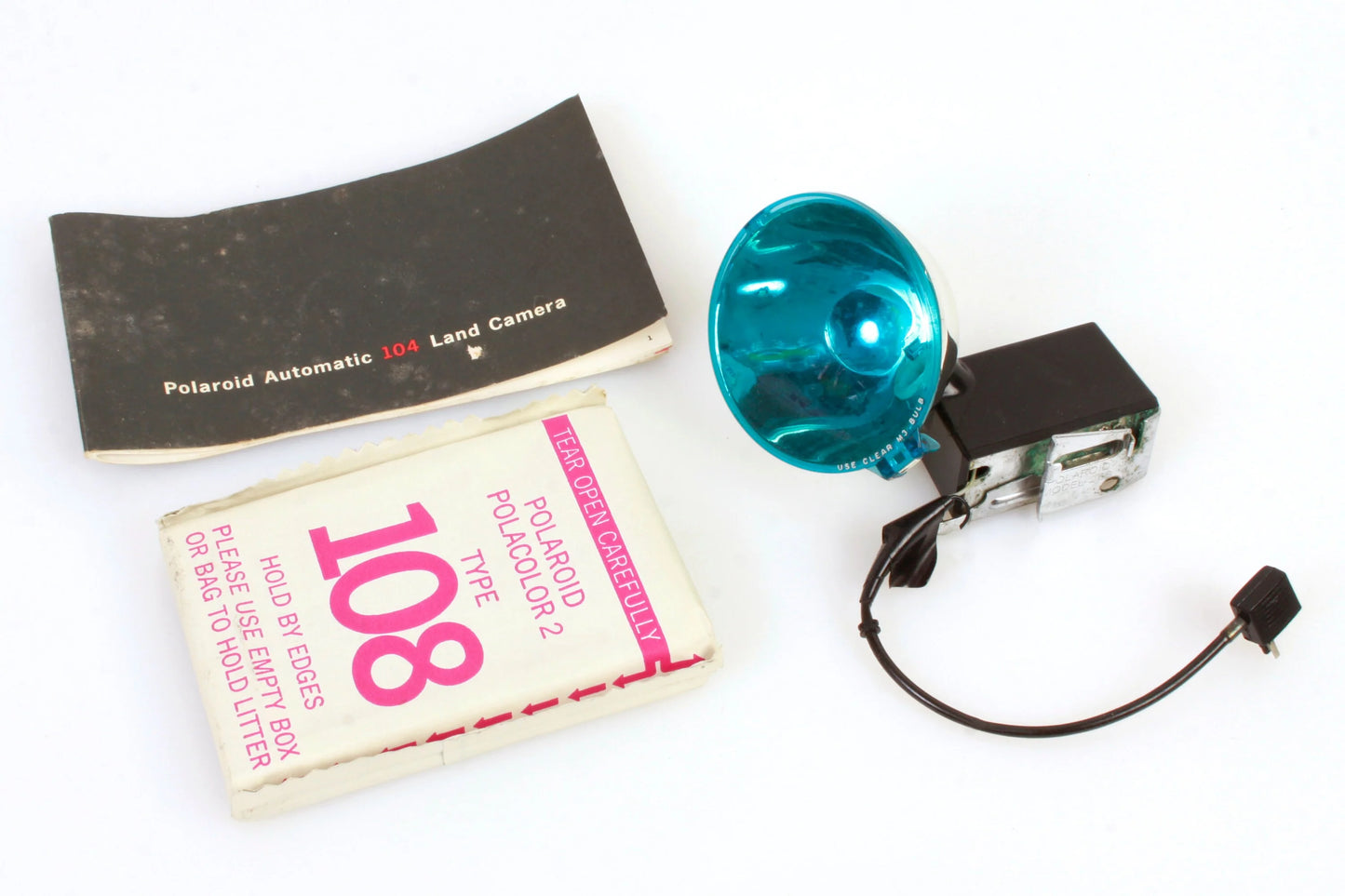 Polaroid Camera Outfit - Camera/Flash/Film/Case - As Is