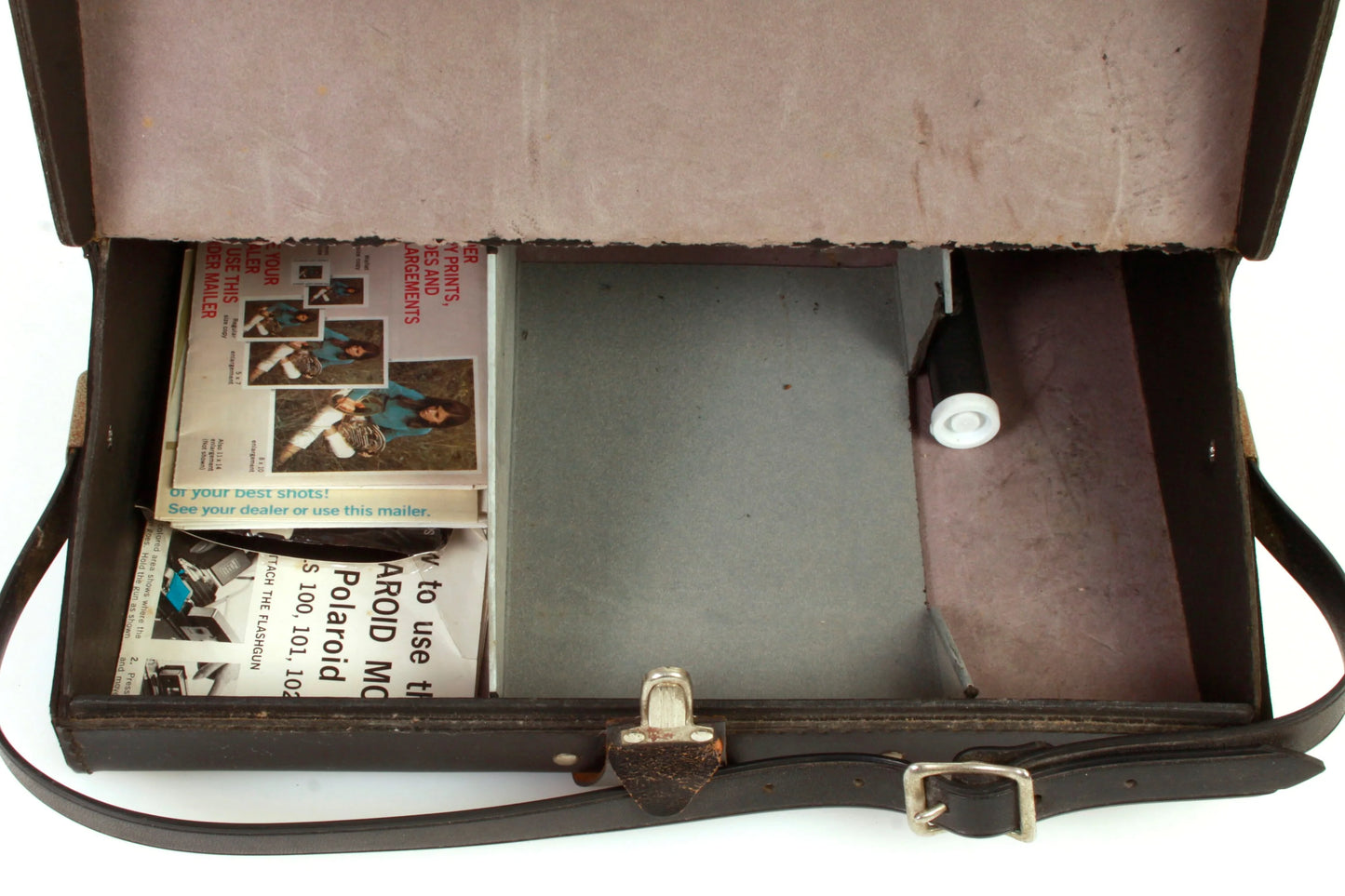 Polaroid Camera Outfit - Camera/Flash/Film/Case - As Is