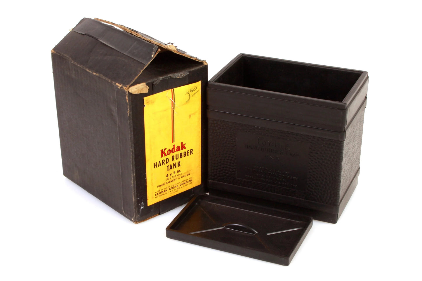 Kodak 1/2 Gallon Hard Rubber 4x5 Developing Tank w/ Floating Lid