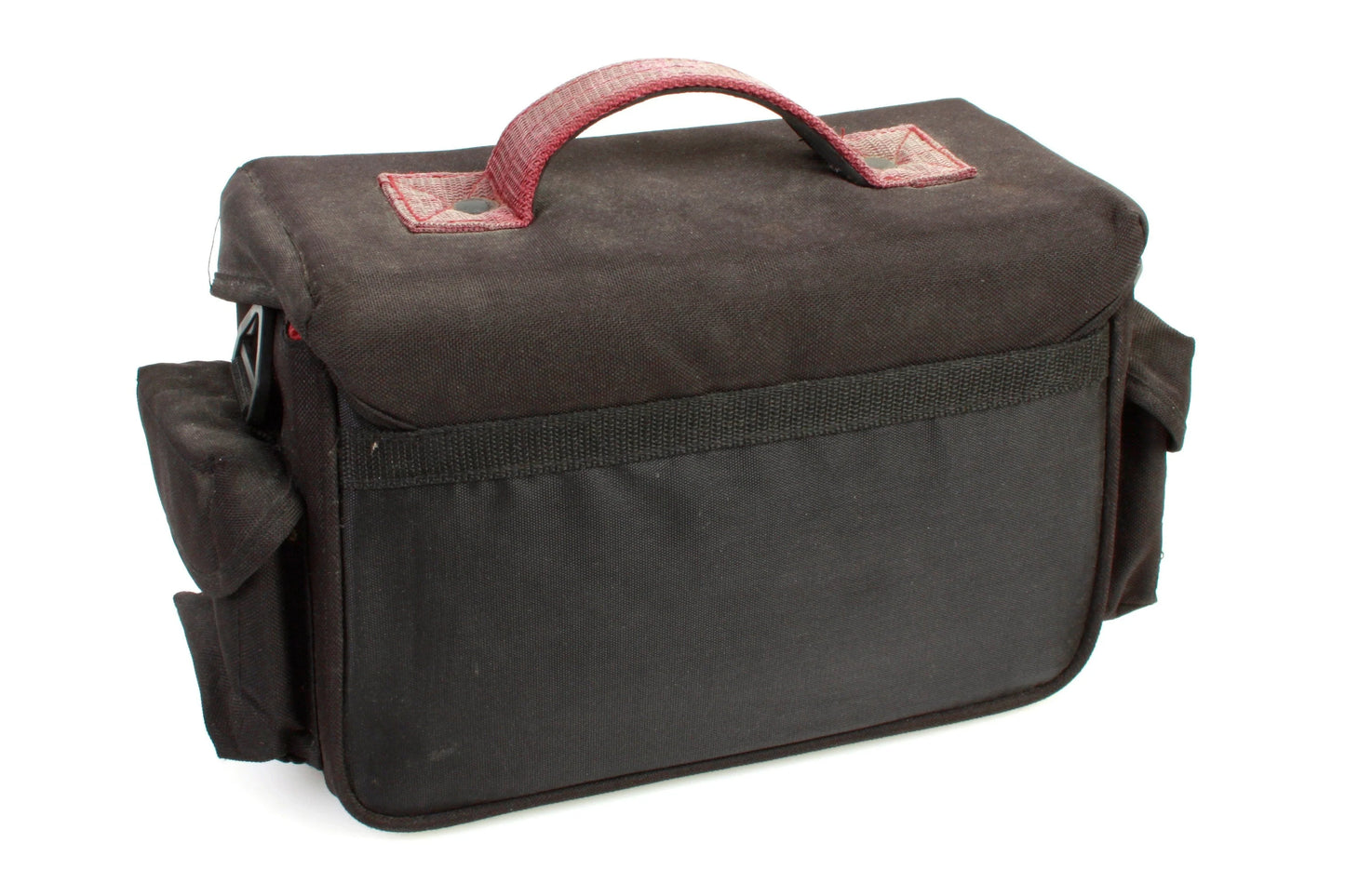 Camera Bag 1970s - Black w/ Maroon Inside