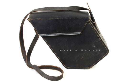 Steampunk Camera Case 1950s Black Leather