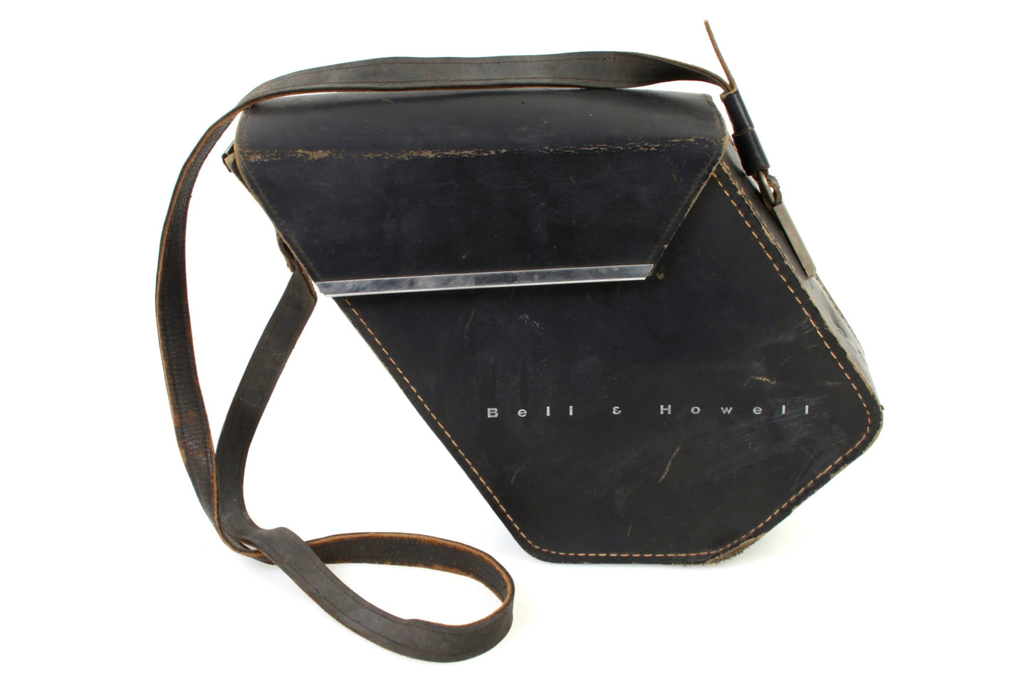 Steampunk Camera Case 1950s Black Leather