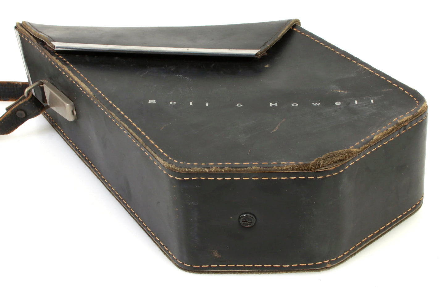 Steampunk Camera Case 1950s Black Leather