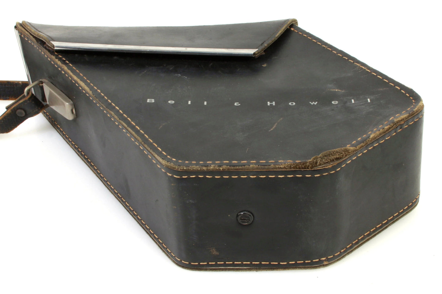 Steampunk Camera Case 1950s Black Leather