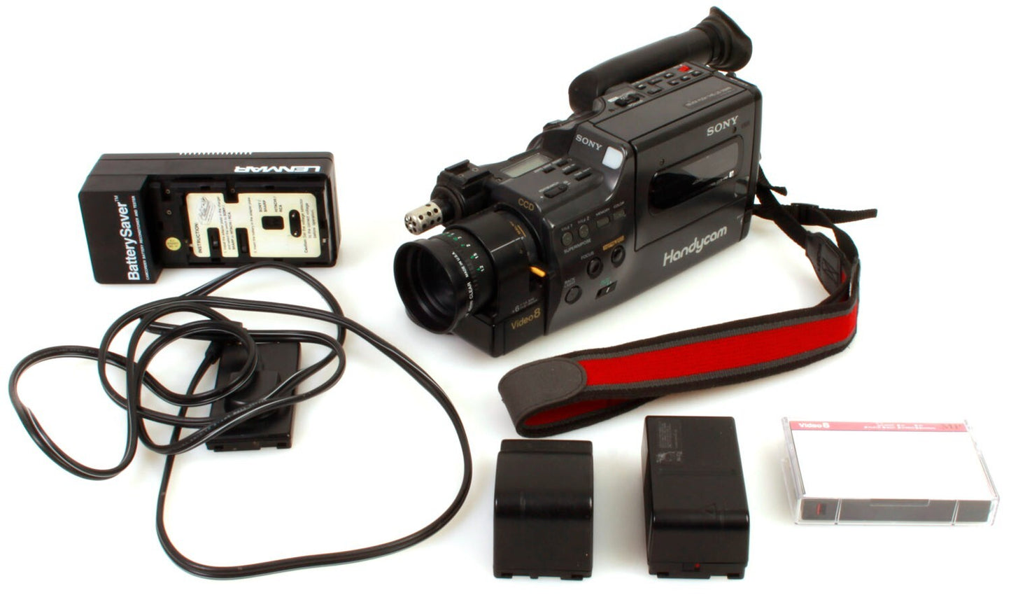 Sony CCD-F40 Video 8 Camera w/ Accessories for Parts or Repair