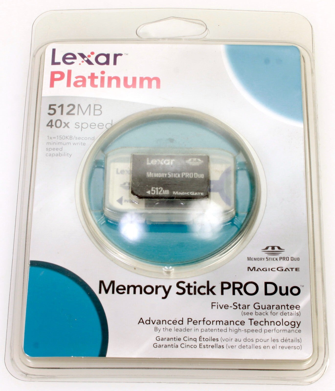Lexar Platinum 512MB Memory Stick Pro Duo New Old Stock