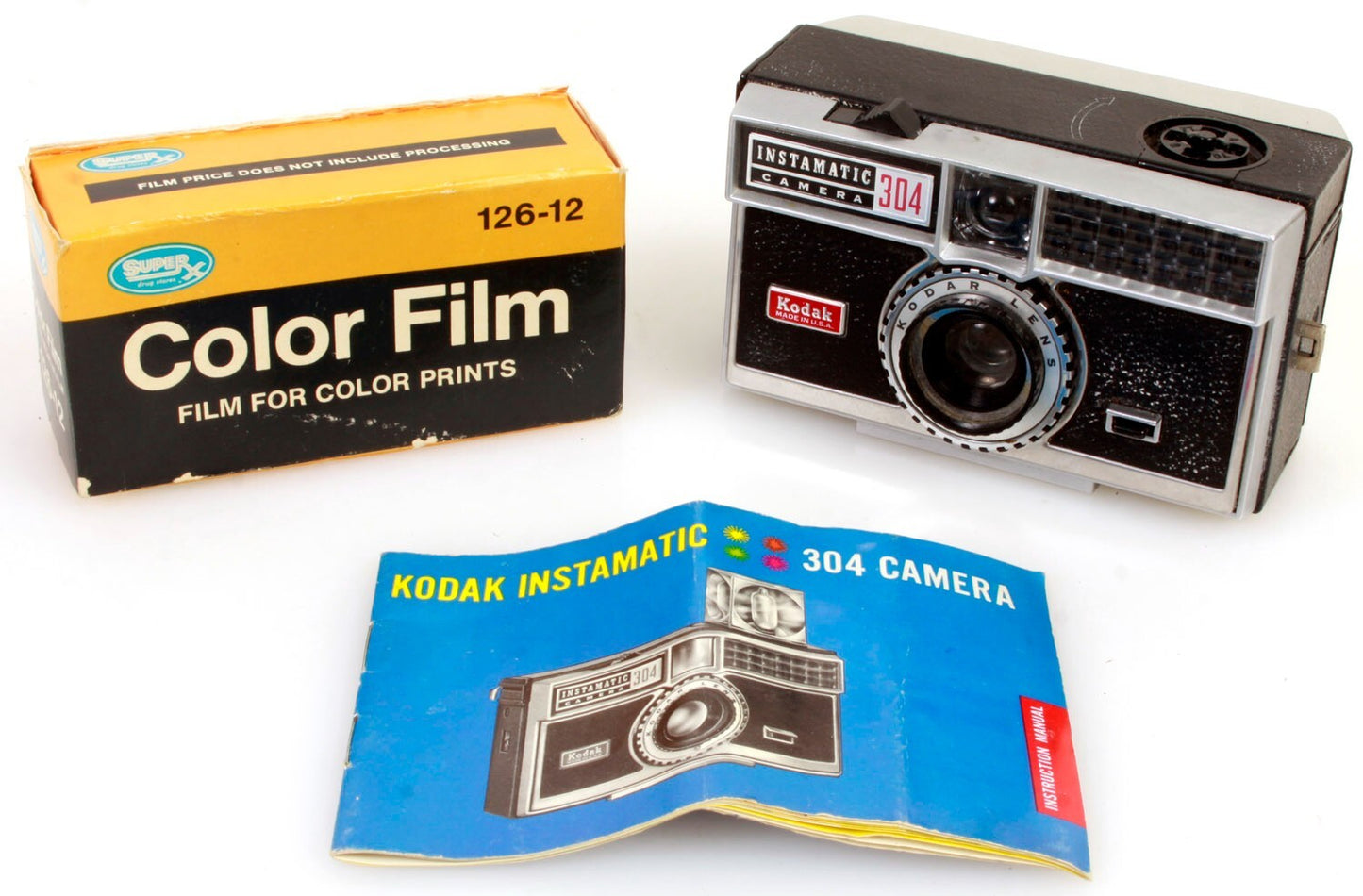 Kodak 126 Film Camera w/ 126 Film & Manual