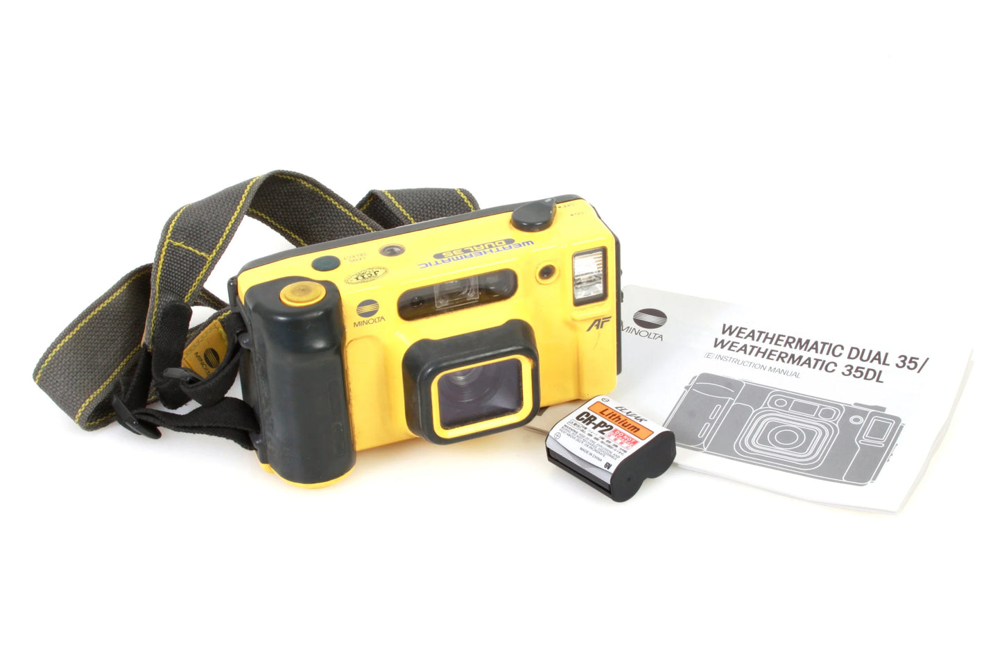 Minolta Weathermatic Dual 35 Camera w/ Manual & Battery