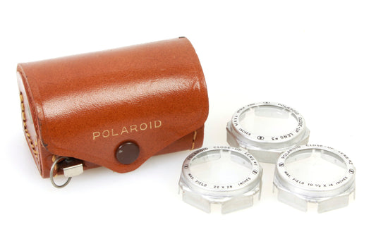 Vintage Land Camera Polaroid Close-Up Lens Kit #540 Original Case 3 Filters + Measure Tape