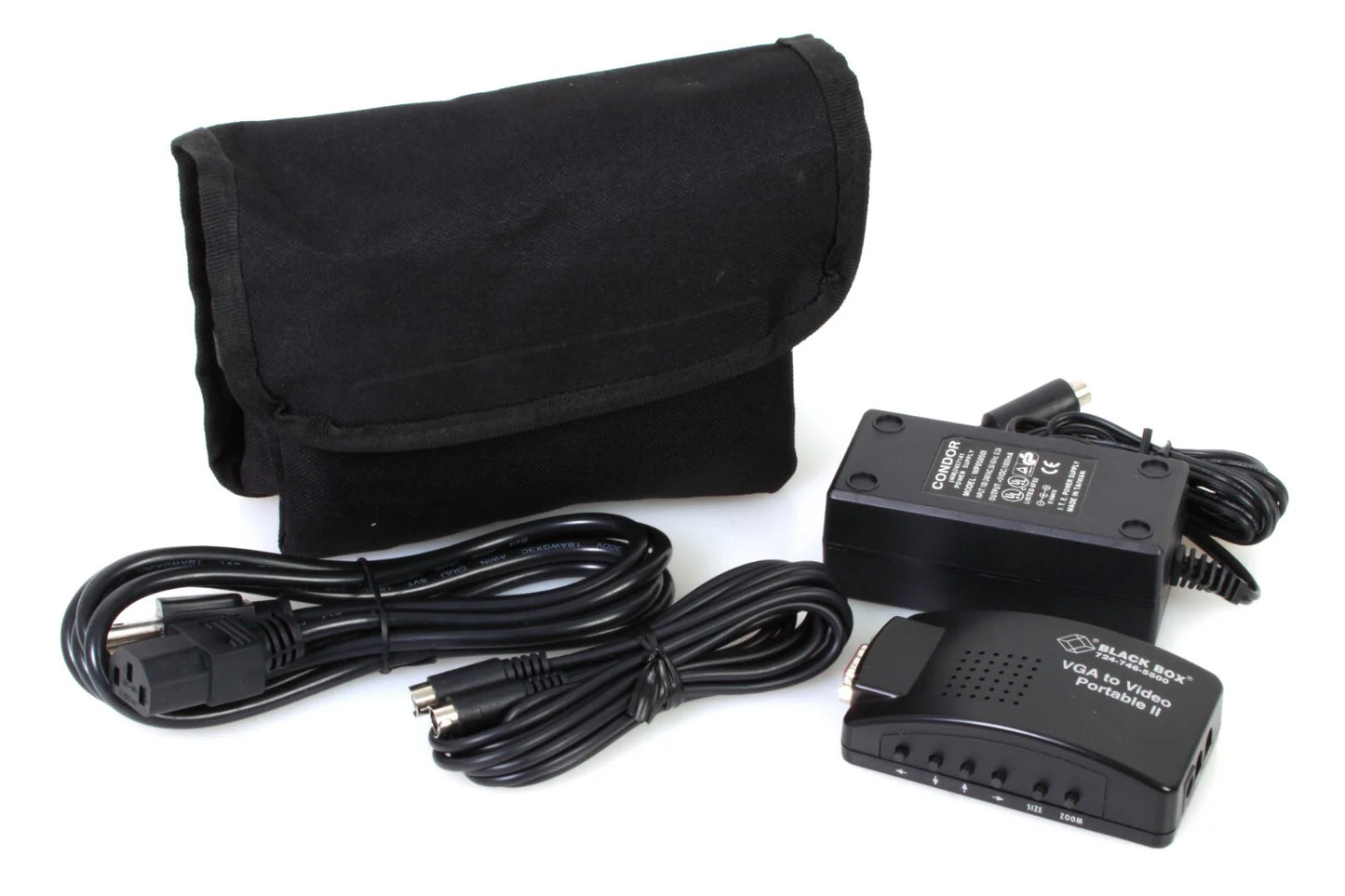Black Box 724-746-5500 VGA to Video Portable II w/ Cables