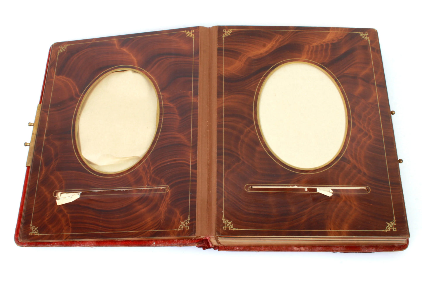 Antique Roman Motif Photo Album for Cabinet & Imperial Cabinet Cards (Empty)