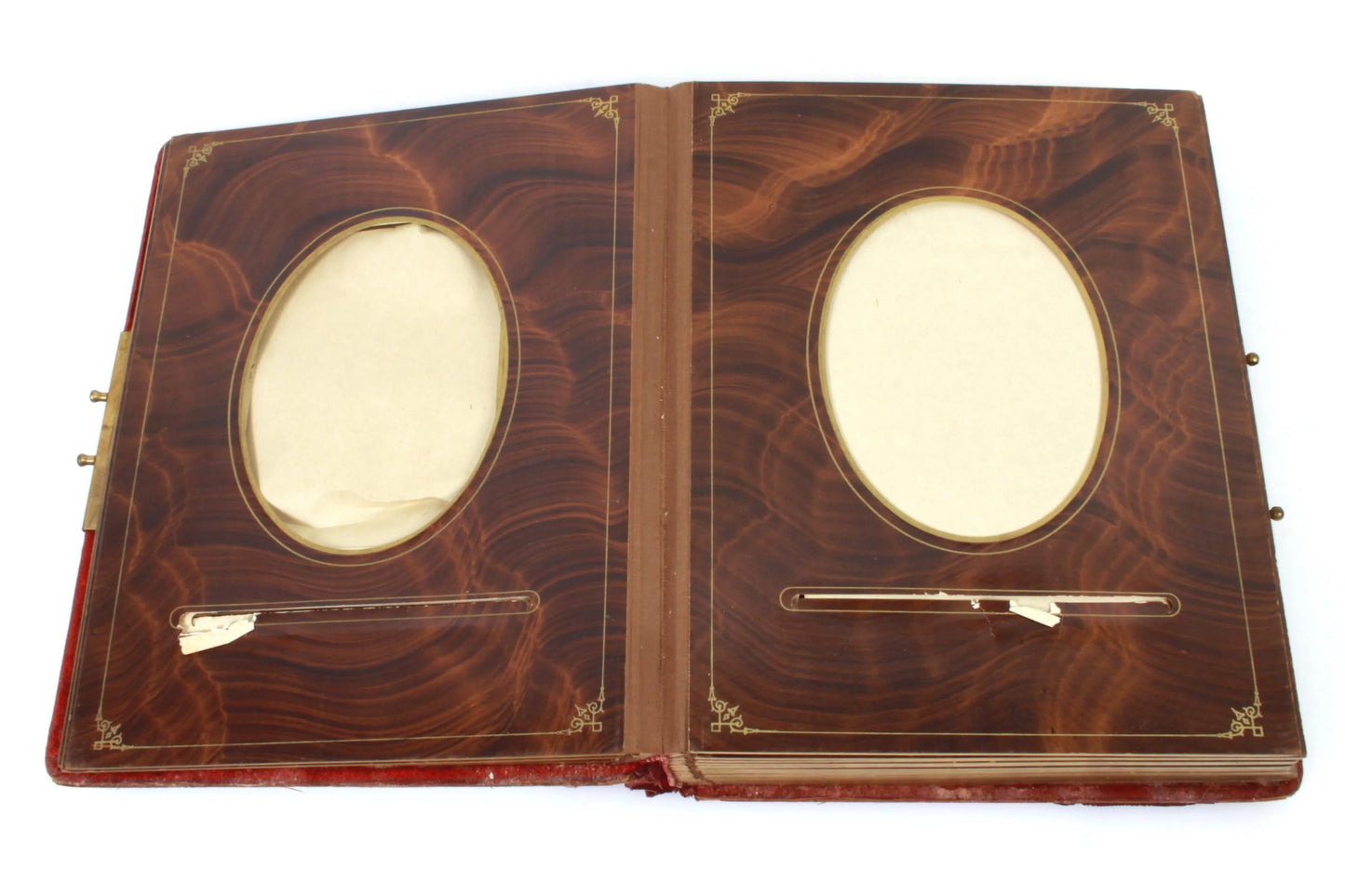 Antique Roman Motif Photo Album for Cabinet & Imperial Cabinet Cards (Empty)