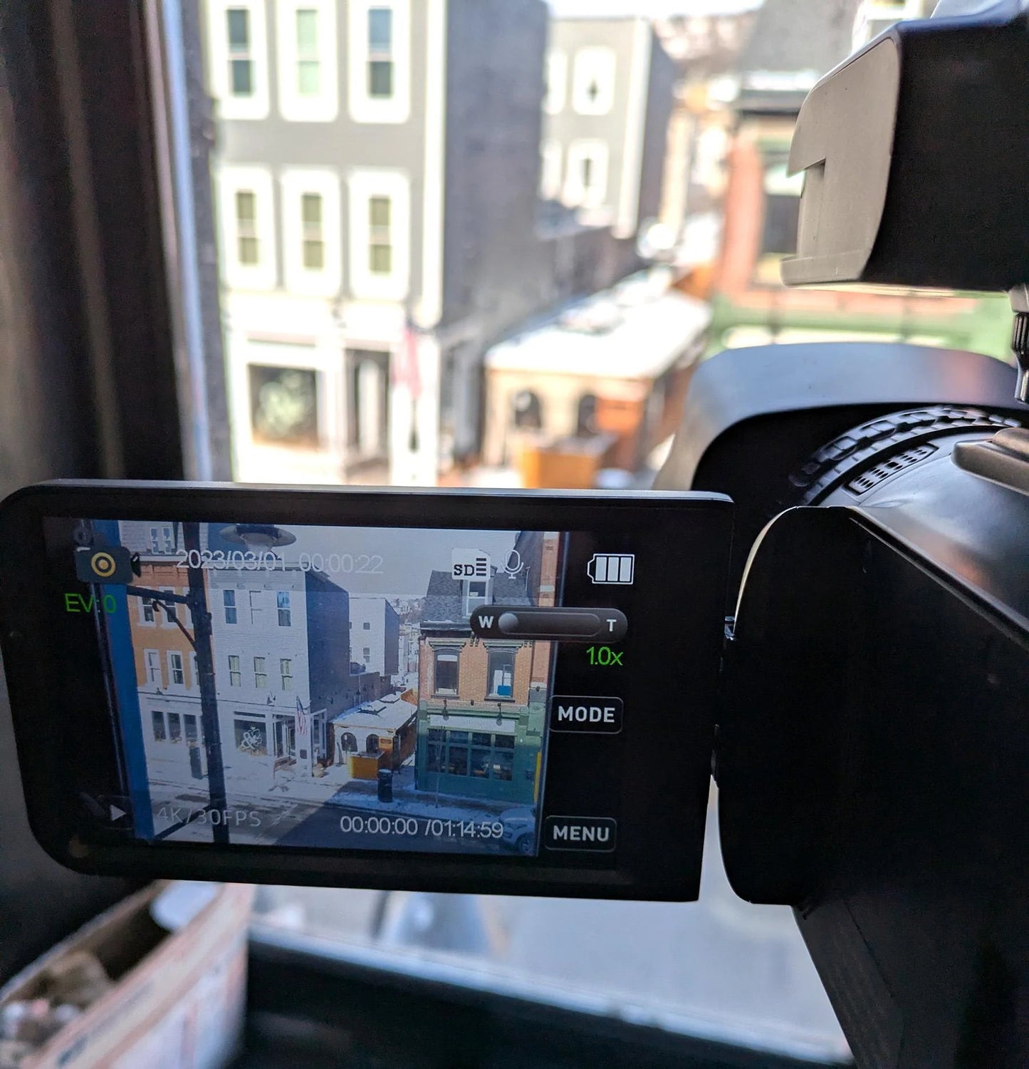Video Camera 4K w/2 Batteries, Charger, Case & More