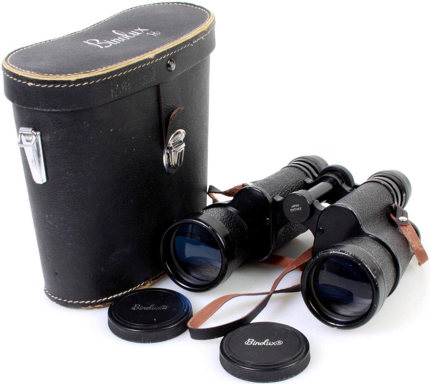 Vintage Binolux Binoculars 7x50 w/Leather Case