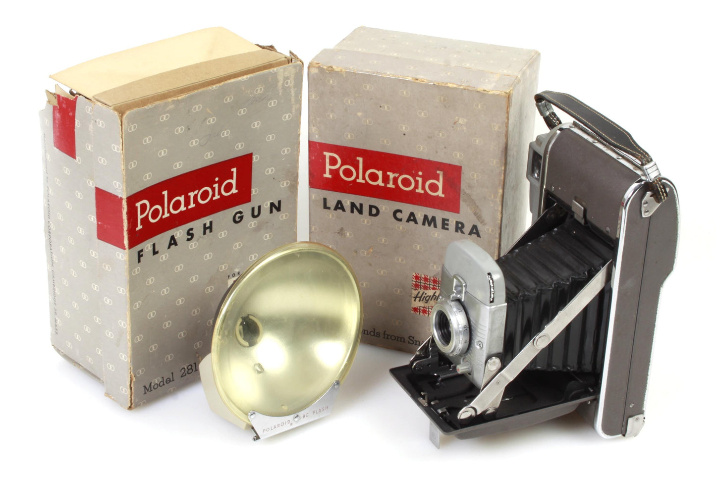 Polaroid Early Highlander Camera & Flash Set in Boxes