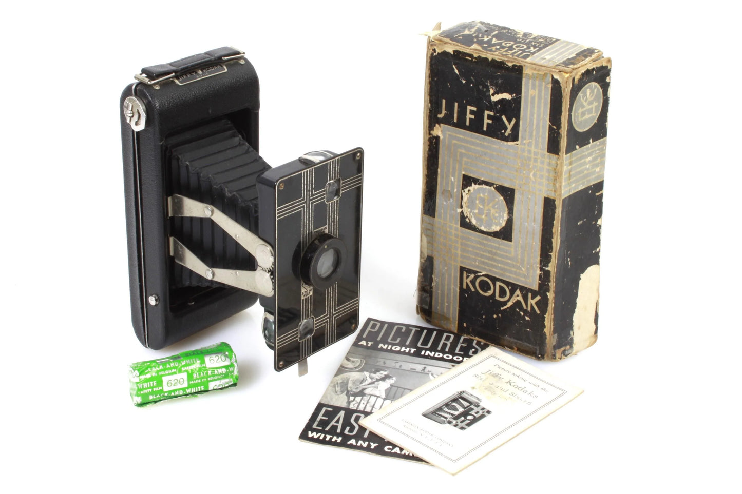 Art Deco Camera w/ Film, Original Box & Manual