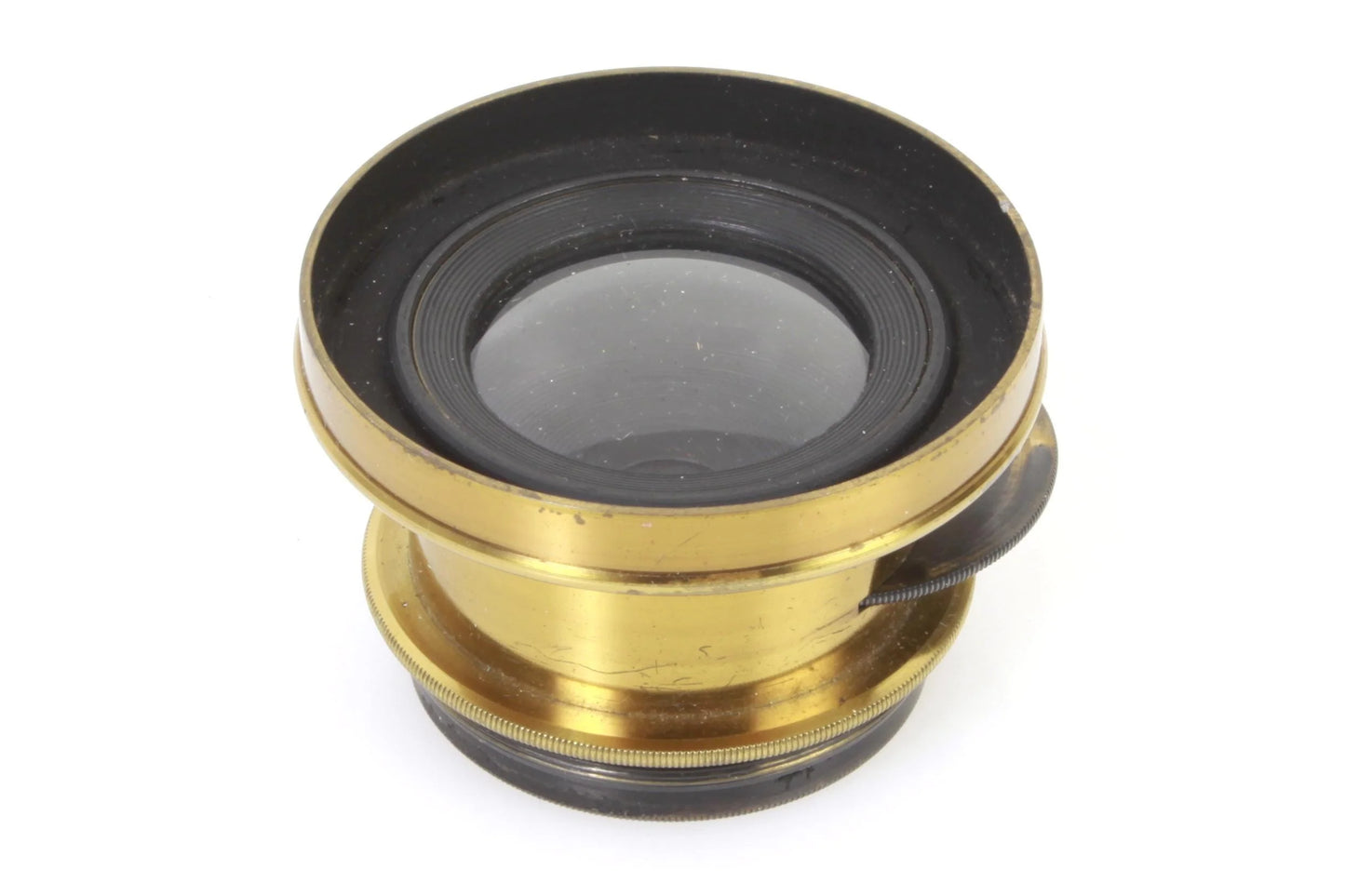 Brass Barrel Lens with Rotating Aperture