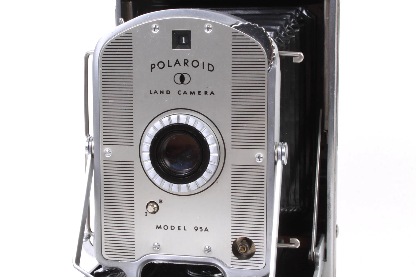 Vintage Polaroid 1st Model 95A w/ 2 Flashes & Paperwork