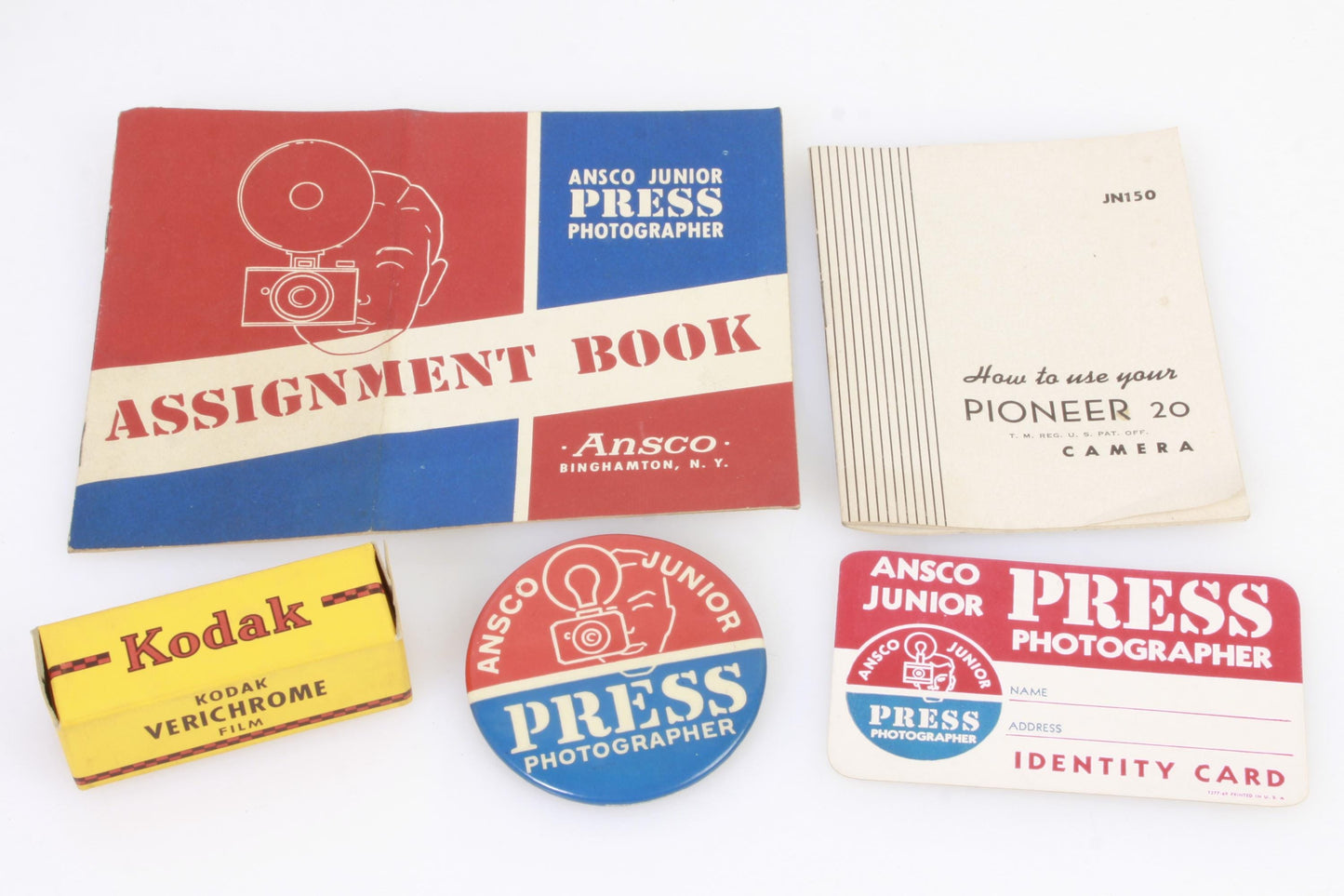 Vintage 1949 Ansco Junior Press Camera Kit with Case