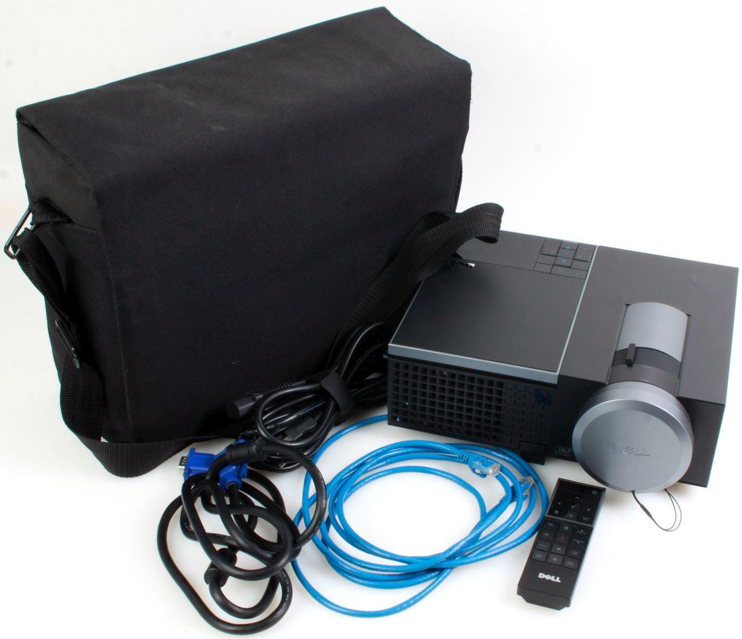 Dell Projector w/ Case and Accessories TESTED & WORKS