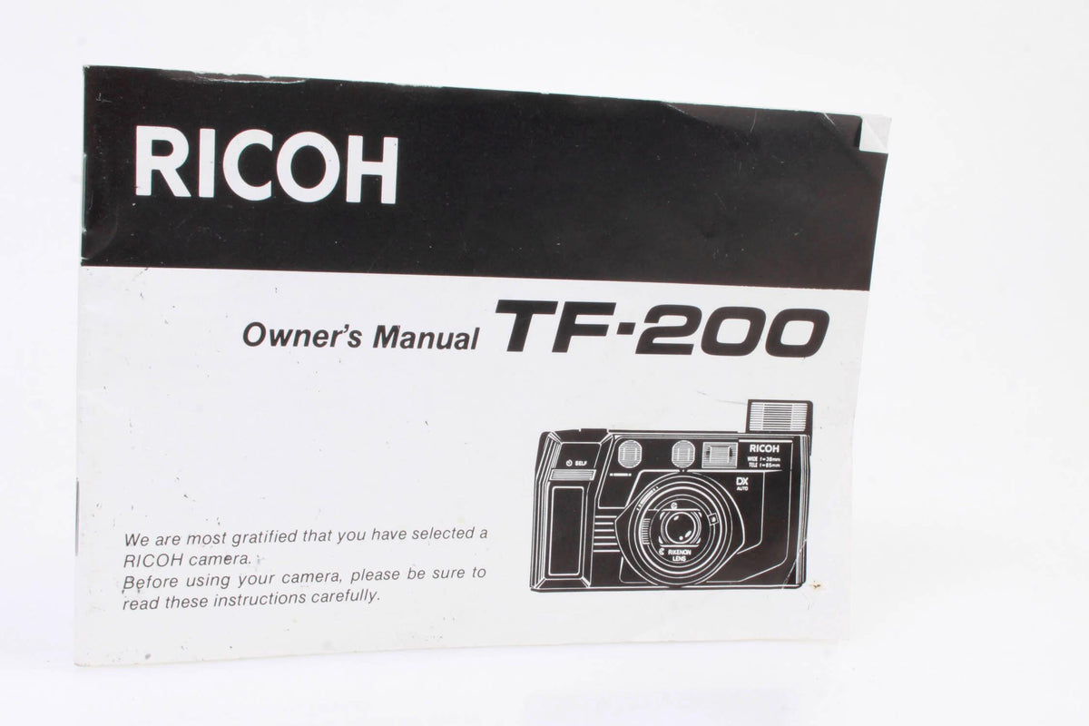 Ricoh TF-200 Owners Manual
