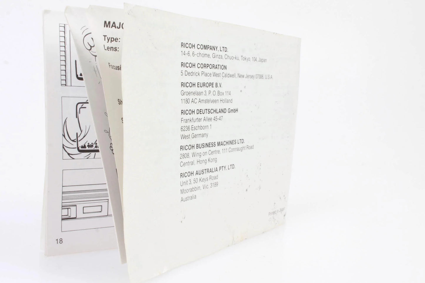 Ricoh TF-200 Owners Manual