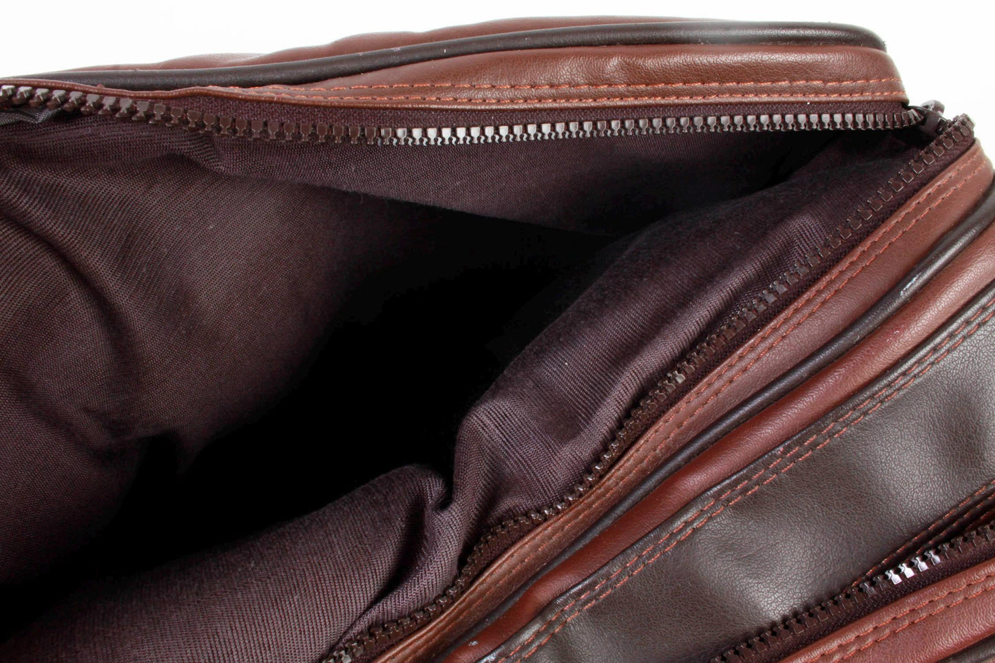 Vintage Camera Bag 1970s Brown with Strap and 3 Pockets