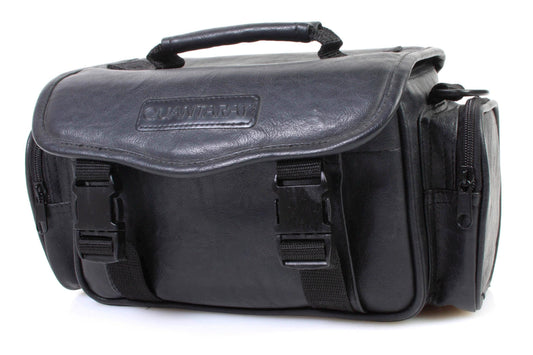Camera Bag 1970s Black Leather