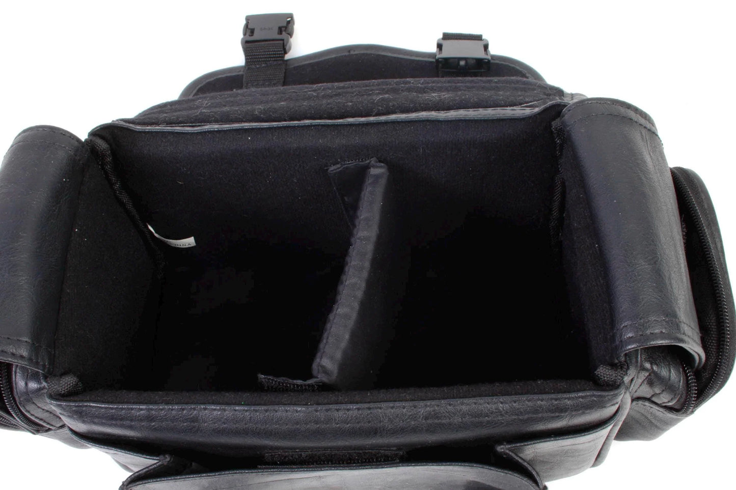Camera Bag 1970s Black Leather