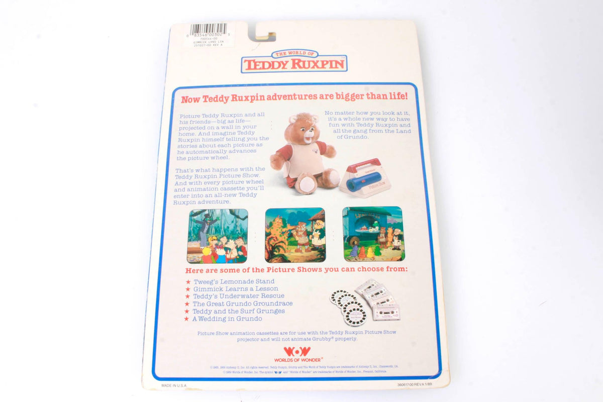 Teddy Ruxpin Picture Show with Tapes and pictures, Still in Box