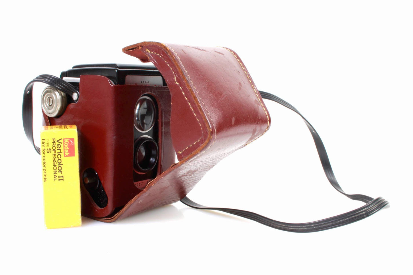 Kodak Dauflex II with expired film and case