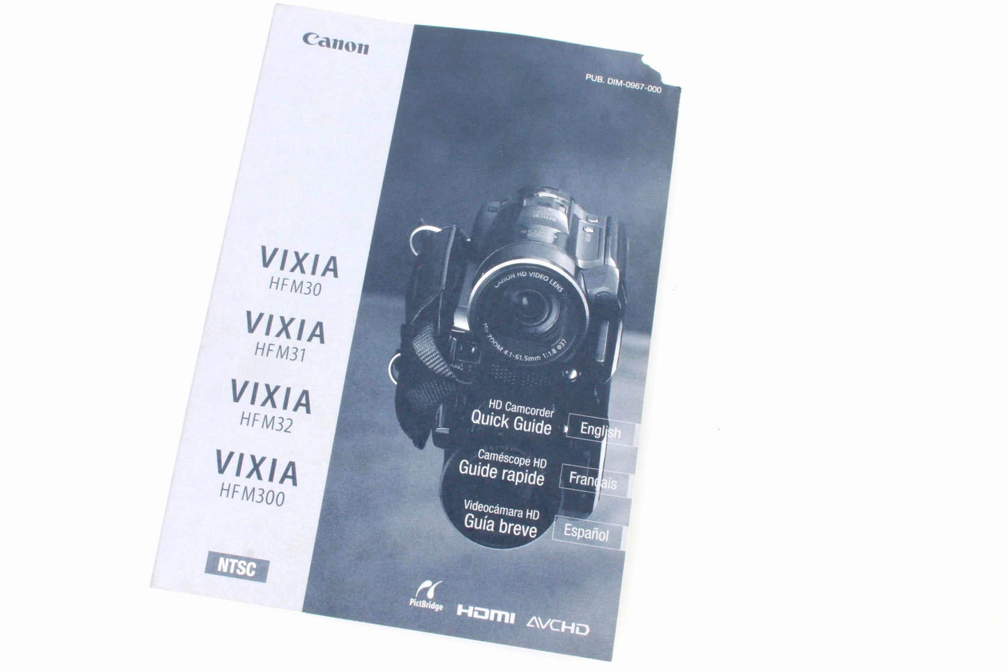 Canon VIXIA HFM30/HFM31/HFM32/HFM300 Manual