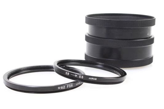 55mm Spiratone Vignetar Soft Focus Central Spot filter with 58 & 62mm adapters