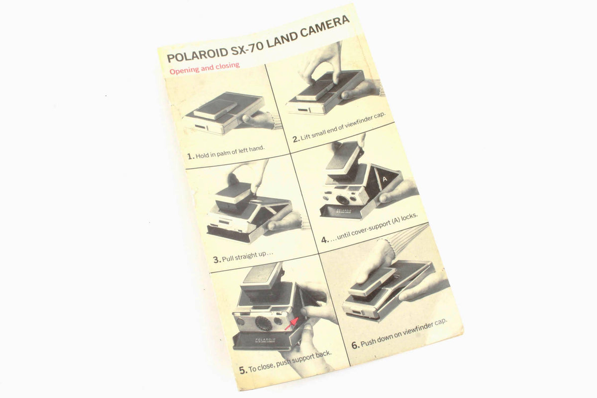 Polaroid SX-70 Instructional manual