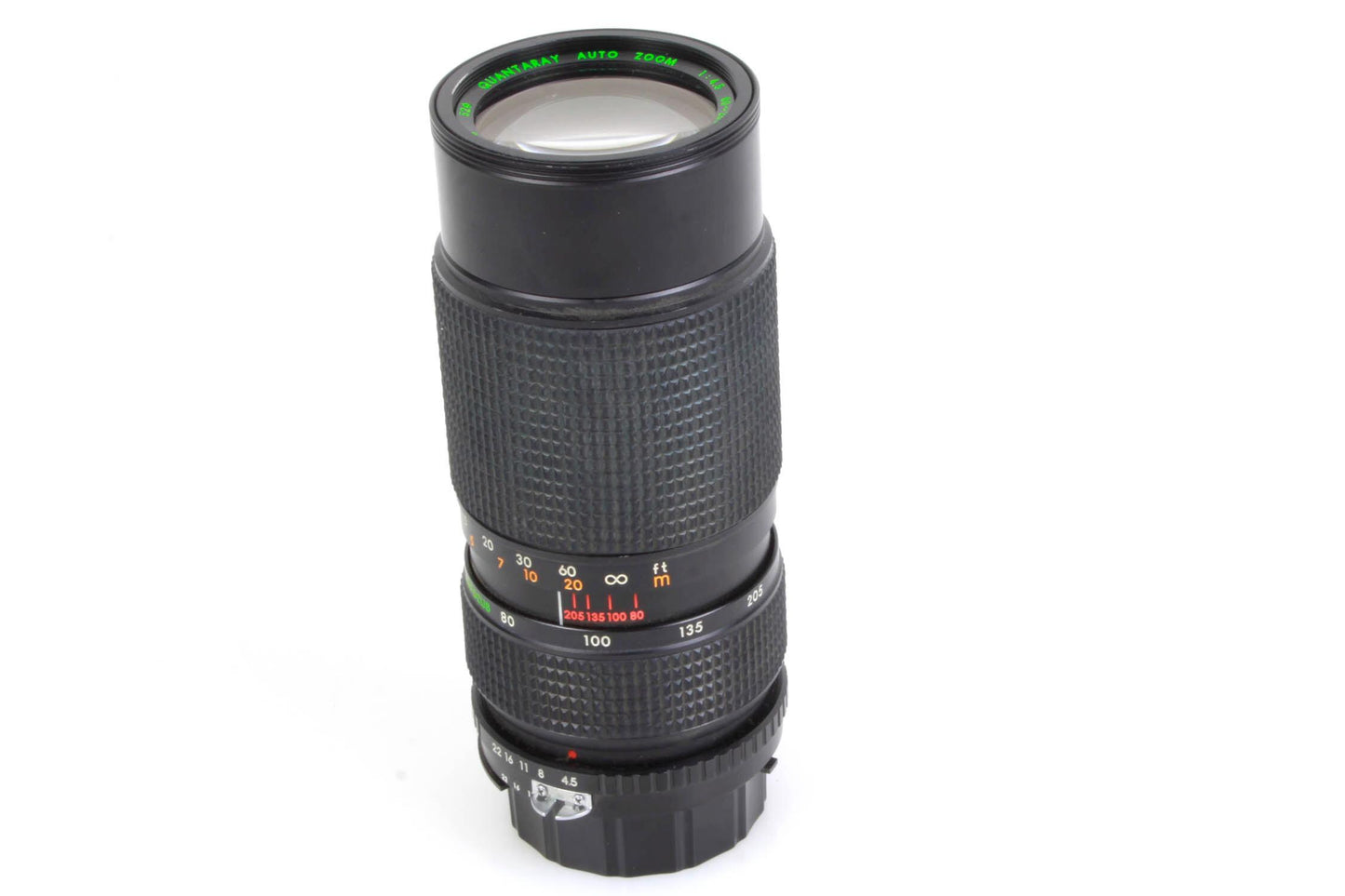 Quantaray 80-205mm f/4.5 zoom lens for Nikon F Mount