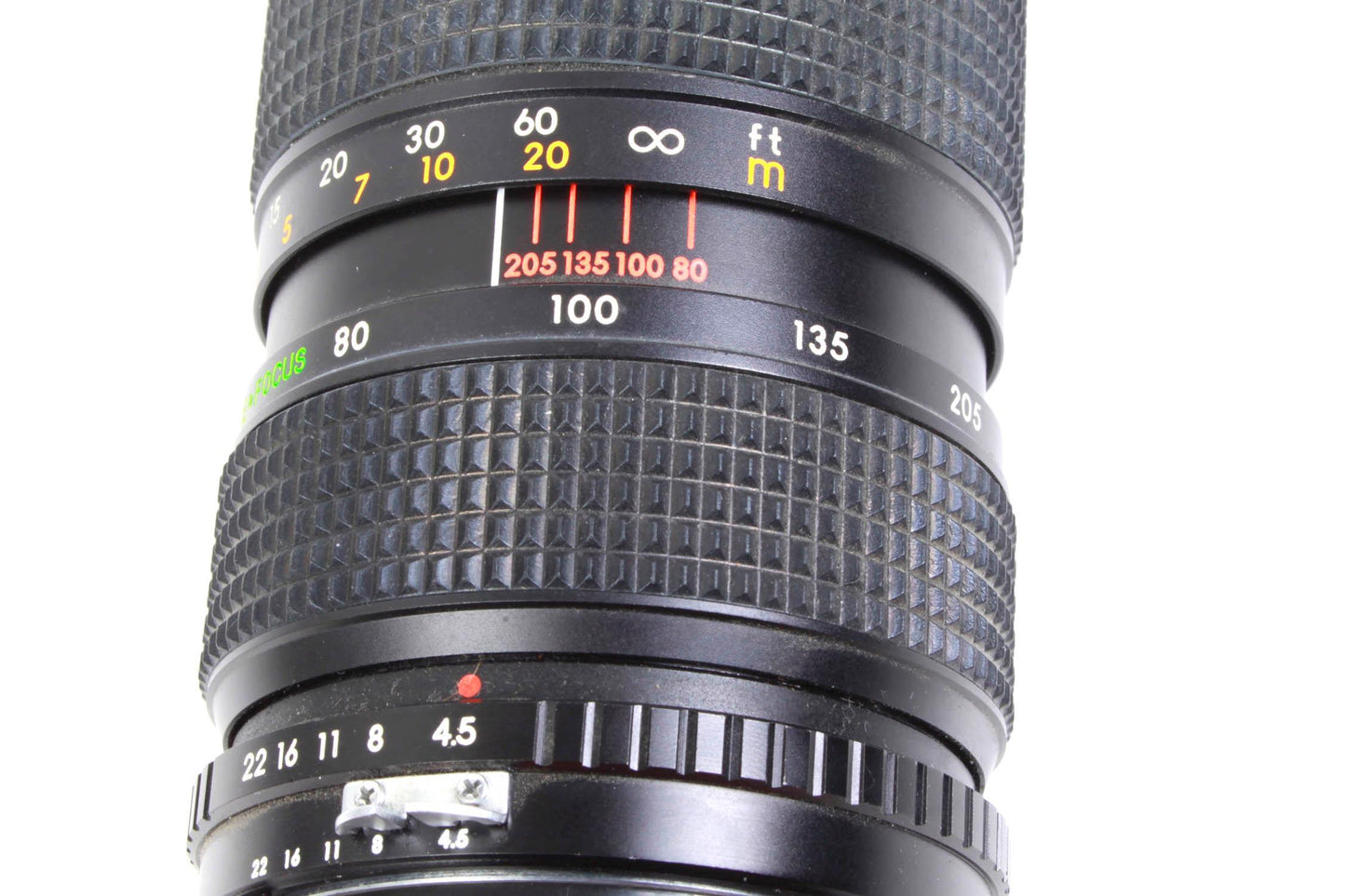 Quantaray 80-205mm f/4.5 zoom lens for Nikon F Mount