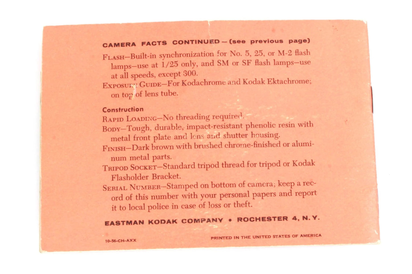 Kodak Pony 135 Manual