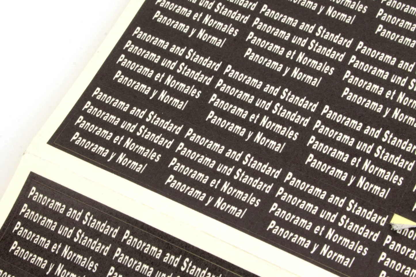 Pentax Panorama Film Stickers
