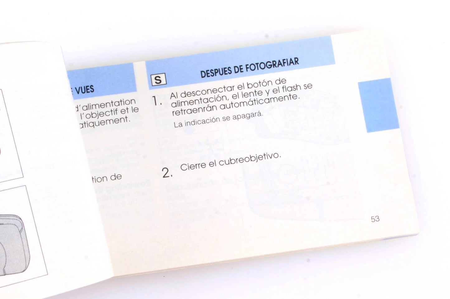 Olympus LT Zoom 105 Panorama Instruction booklet