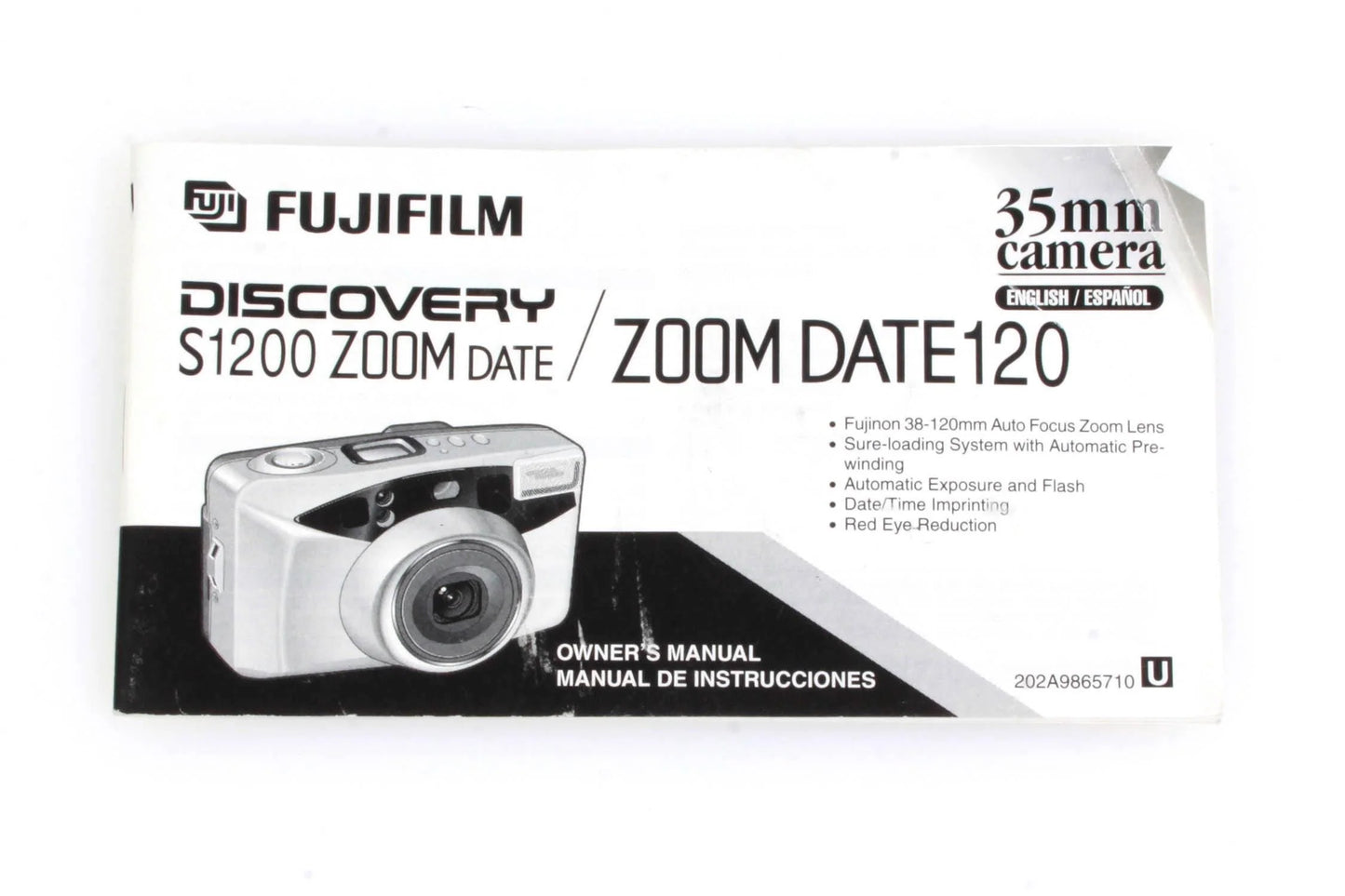 Fujifilm Discovery S1200 Zoom Date Owners Manual
