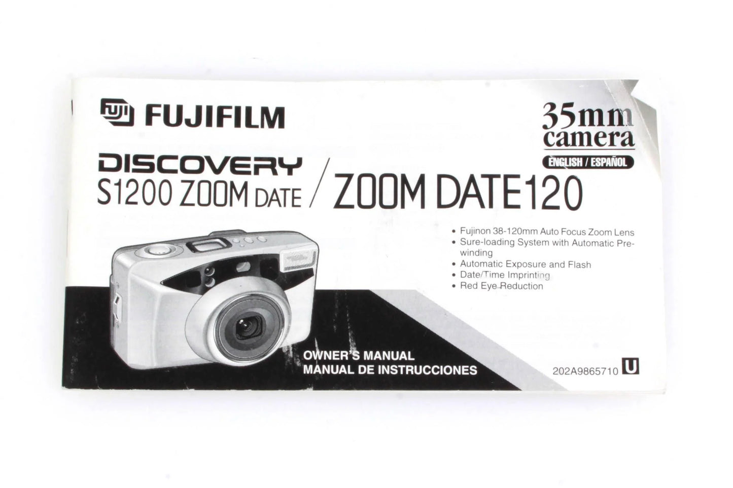 Fujifilm Discovery S1200 Zoom Date Owners Manual
