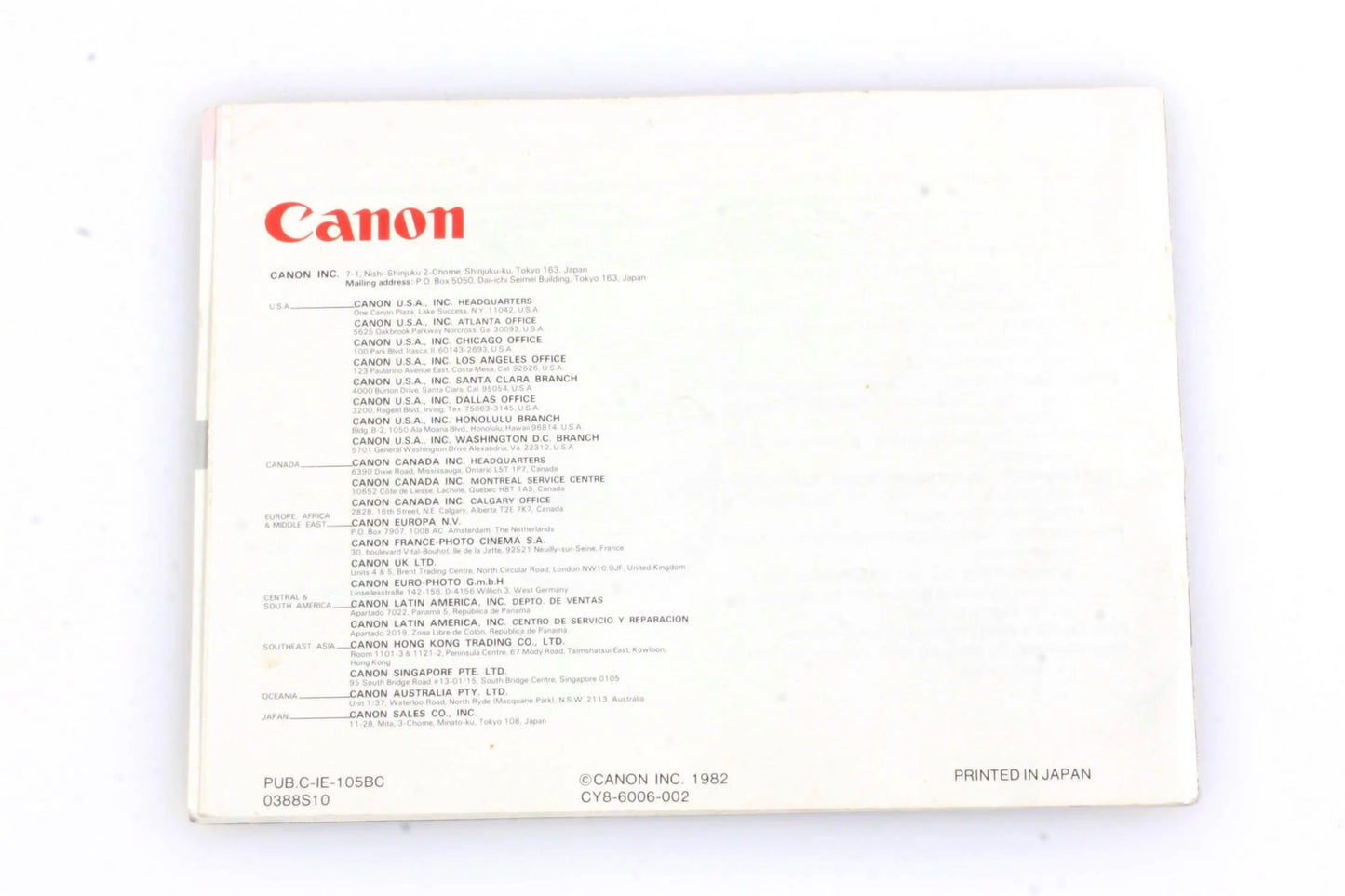 Canon T50 Instruction manual