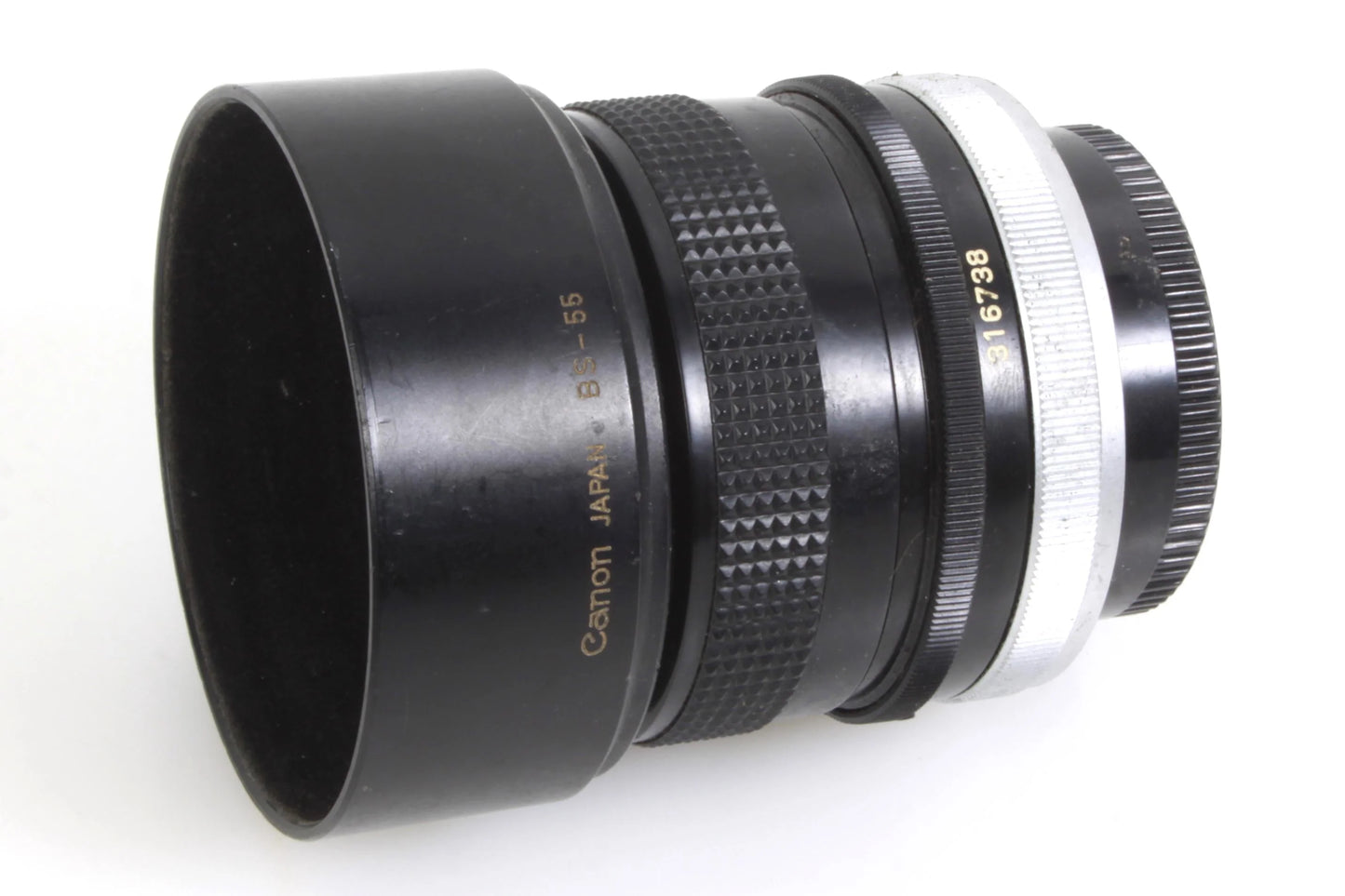 Vintage Canon FD 28mm 2.8 S.C. Prime Wide Angle Lens w/ Hood & Caps
