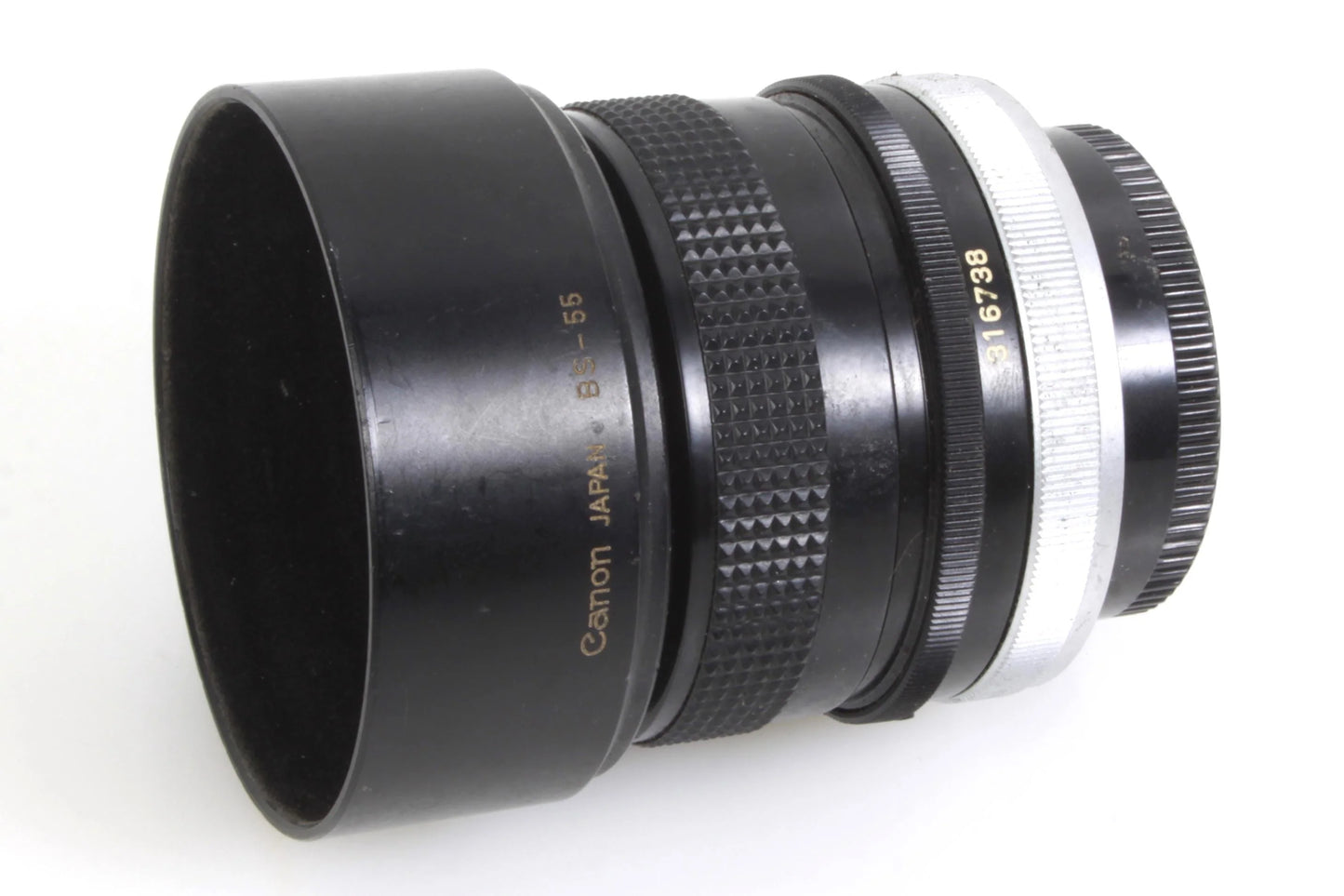 Vintage Canon FD 28mm 2.8 S.C. Prime Wide Angle Lens w/ Hood & Caps