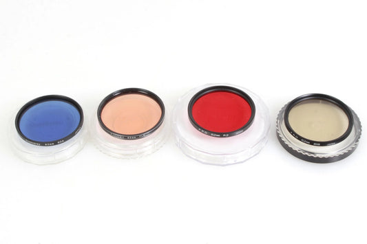 62mm Color Filters (4) Blue, Red, Orange, Light Orange