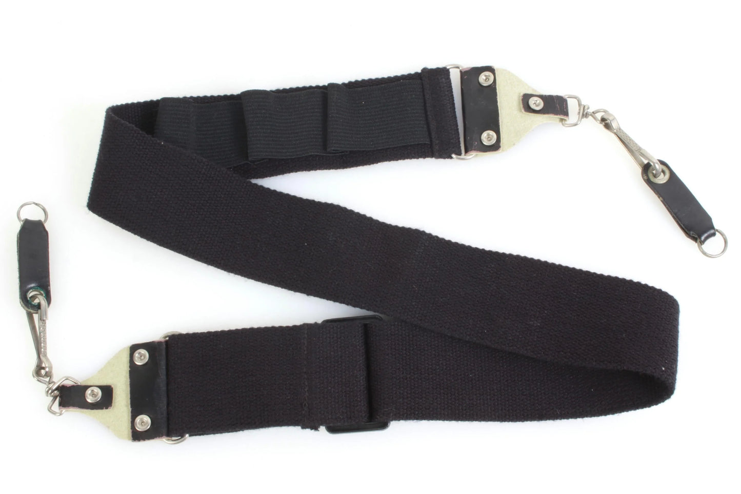 Camera Strap 1980s Black Wide w/ Strap Protectors
