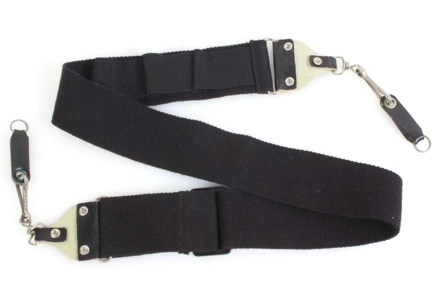 Camera Strap 1980s Black Wide w/ Strap Protectors