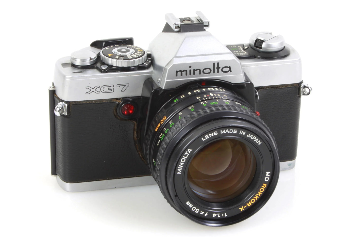 Minolta XG7 35mm Camera w/ 50mm 1.4 Rokkor Lens & Power Winder
